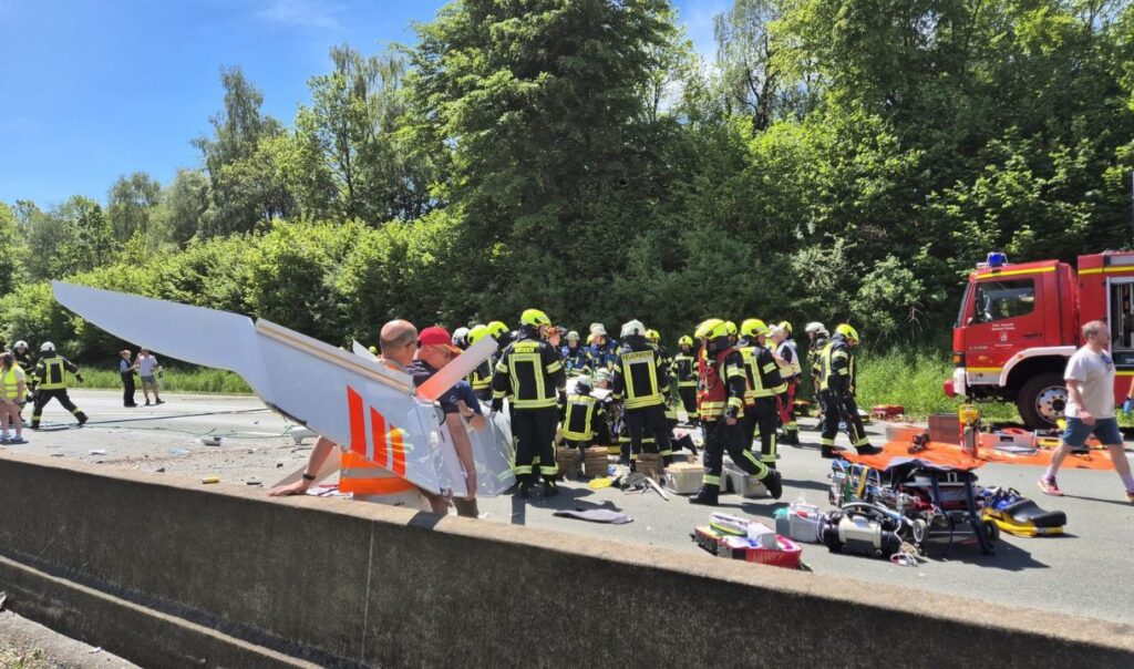Segelflugzeug abgestürzt