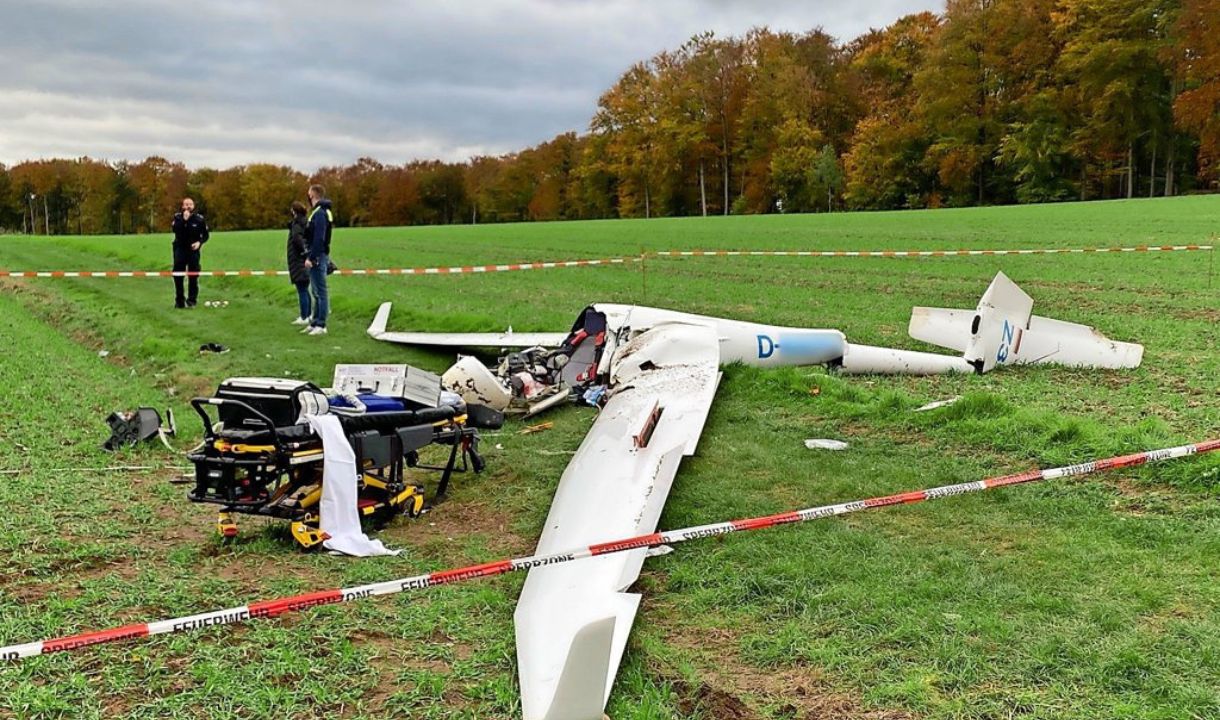 Segelflugzeug abgestürzt 
